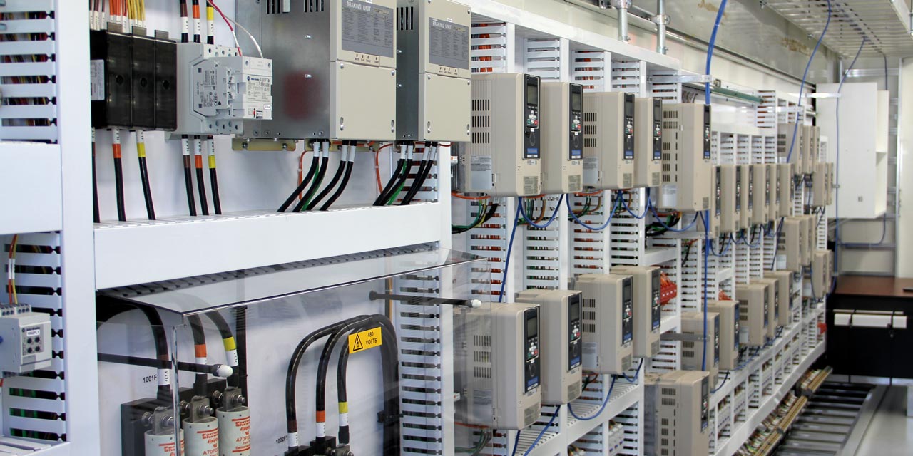 R.A. Moore e-house filed with electrical systems integration equipment